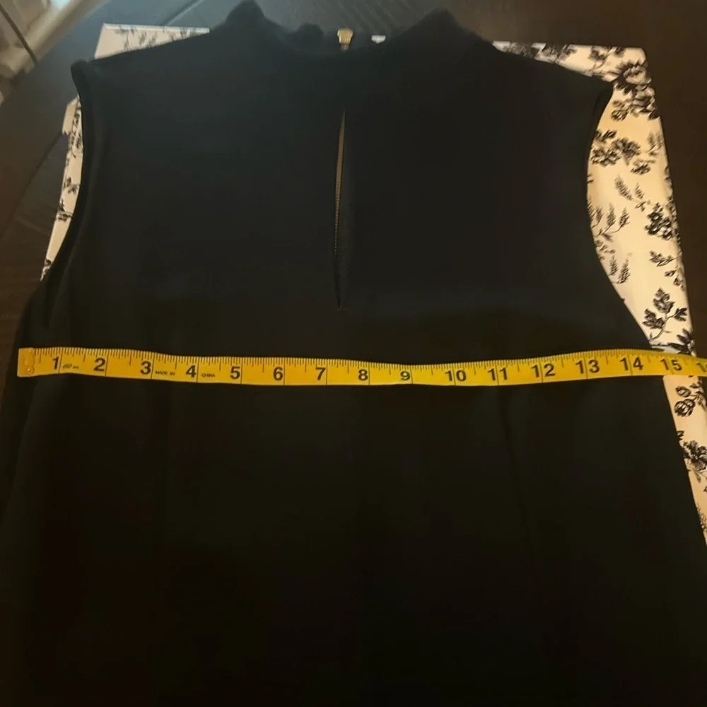 🍀 3 for $25 Rachel Zoe Black Mini Dress w/Pleated Plaid Skirt Size 4 Keyhole